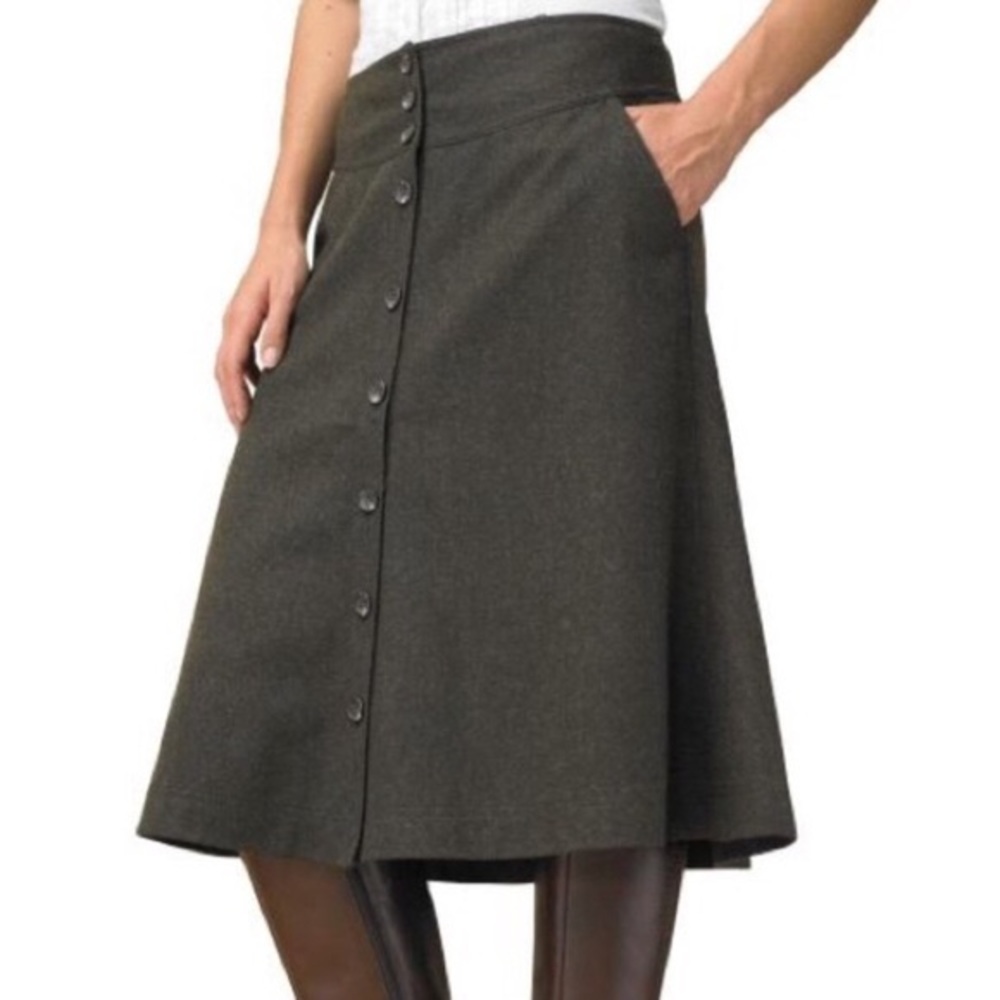 Banana Republic A-line Wool Skirt